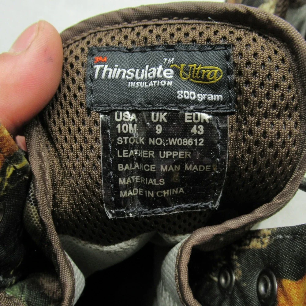 Wolverine Mens 10M Hunt Boots Camo‎ Gore-Tex Insulated 800g Waterproof Waterfowl